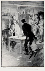 &39;You are my Prisoners&39; Yorke disse severamente, uma ilustração de &39;With Roberts to Pretoria: A Tale of the South African War&39; por GA Henty, pub. Londres, 1902
