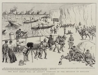 A próxima grande guerra, uma previsão artística da invasão da Inglaterra