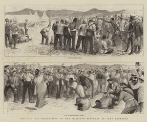 A Guerra Zulu, Comemoração do Aniversário de Sua Majestade em Fort Laurence