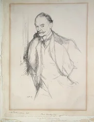 Retrato de Thomas Hardy (1840-1928) 1897 (litografia)