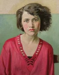 Retrato de uma garota de rosa