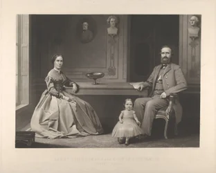 Tenente General Thomas J. Jackson e Sua Família Stonewall Jackson, 1866.
