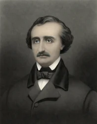 Retrato de Edgar Allan Poe (1809-1849), escritor americano.