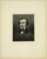 Retrato de Edgar Allan Poe 1809-1849, ca 1896