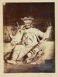 [Escultura chinesa do Deus do Vento].
