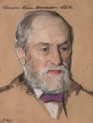 Simeon Eben Baldwin B.A. 1861, Prof. de Direito 1872-1912 Governador do CT