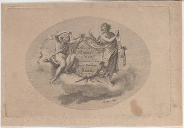 Trade Card para William Sharp, Engraver, século 19.