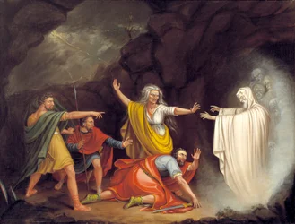 Saul e a Bruxa de Endor, 1828.