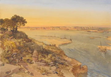 Allahabad, a partir da margem direita do Jumna