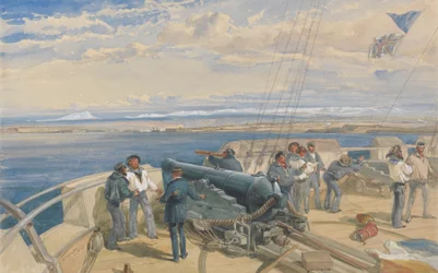Sebastopol, Esboçado do Convés de H. M. S. Sidon, Fev. 1855