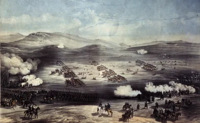 A Batalha de Balaclava em 25 de outubro de 1854. A Carga da Brigada Leve
