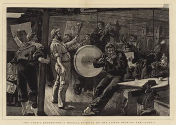 A Expedição Ártica, uma noite musical no convés inferior do alerta