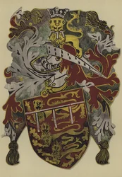 Sir John Mowbray, conde de Surrey e Warenne, duque de Norfolk e marechal de condado, 1472-1475-6 (chromolitho)