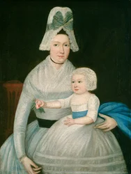 Mãe e filho em branco, c.1790 (óleo sobre tela)