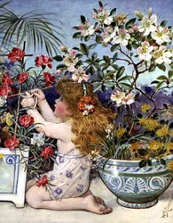 A menina das flores