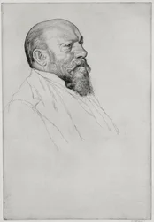 Retrato de Hans Richter (1843-1916), maestro húngaro
