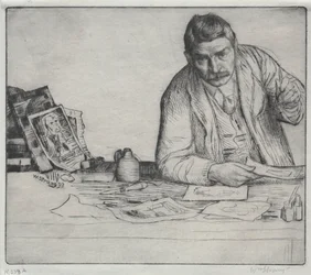 Auto-retrato - O Etcher, 1897.