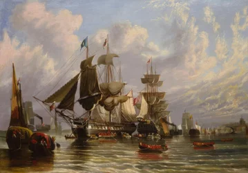 Guerra da Crimeia, embarque de tropas inglesas, 1855
