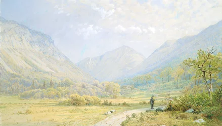 Entalhe de Franconia, New Hampshire, 1872.