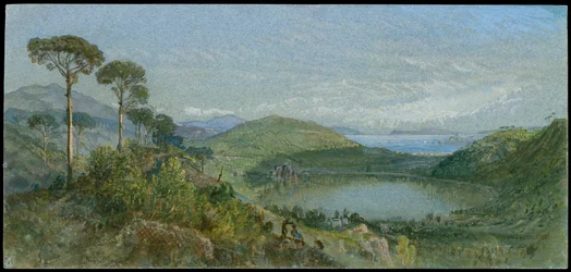 Lago Avernus, c.1867-70 (aguarela)