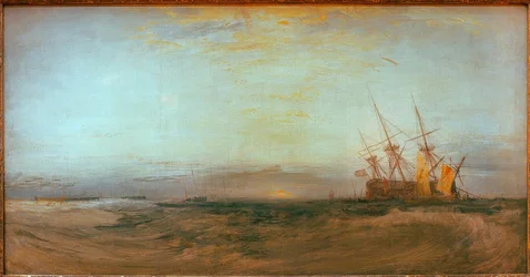 Um navio encalhado