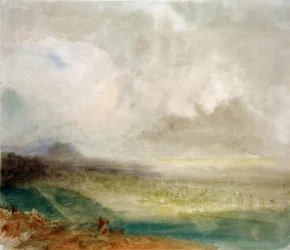 O vale do Ródano, perto de Sion