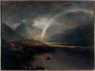 Lago Buttermere, com parte de Cromackwater, Cumberland, um chuveiro