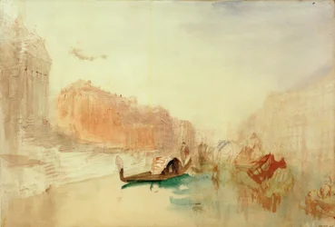 Os passos de Santa Maria della Salute, olhando o Grande Canal