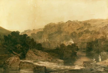 Vista do Priorado de Brinkburn, Northumberland