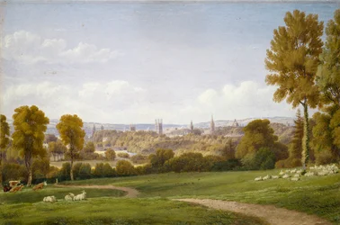 Vista de Oxford de Headington, c1803-1804
