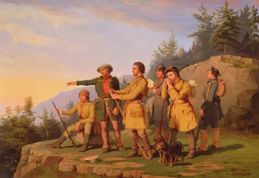 Primeira vista de Boones de Kentucky, 1849