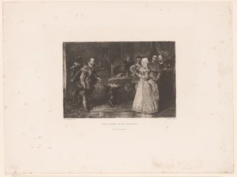 Alva visita a governanta Margaret de Parma, 1567
A visita de Alba à governanta (título sobre o objecto)