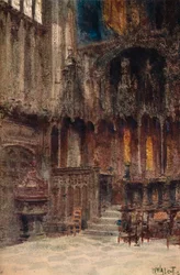 Capela de Henrique VII, Abadia de Westminster, c1907.