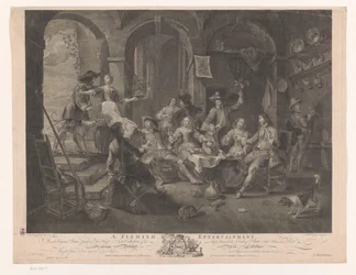 Interior com empresa de fumar e beber A Flemish Entertainment (título no objeto) Principais pinturas da Inglaterra (título da série) As pinturas mais importantes da Inglaterra (título da série)