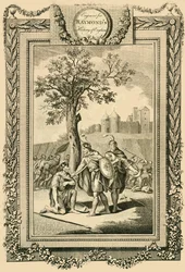 O rei Athelstan salvando a vida de seu pai, Eduardo, o Velho ..., c1786.