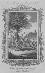 O Duque de Somerset matando Lord Wenlock, 1773.