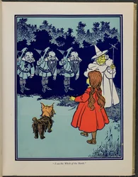 "Eu sou a Bruxa do Norte", Ilustração de "O maravilhoso Feiticeiro de Oz" de Lyman Frank Baum