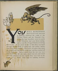 Ilustração de "O maravilhoso Feiticeiro de Oz" de Lyman Frank Baum