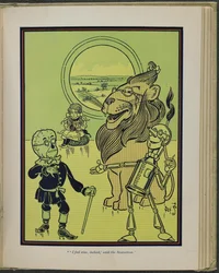 Ilustração de "O maravilhoso Feiticeiro de Oz" de Lyman Frank Baum