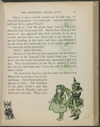 Ilustração de "O maravilhoso Feiticeiro de Oz" de Lyman Frank Baum