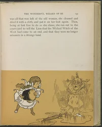Ilustração de "O maravilhoso Feiticeiro de Oz" de Lyman Frank Baum