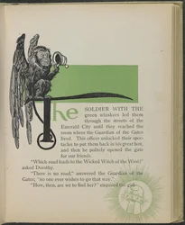 Ilustração de "O maravilhoso Feiticeiro de Oz" de Lyman Frank Baum