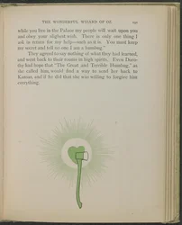 Ilustração de "O maravilhoso Feiticeiro de Oz" de Lyman Frank Baum