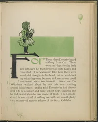 Ilustração de "O maravilhoso Feiticeiro de Oz" de Lyman Frank Baum