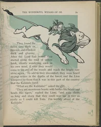 Ilustração de "O maravilhoso Feiticeiro de Oz" de Lyman Frank Baum