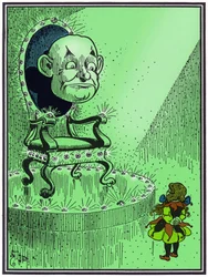"O Feiticeiro de Oz". Ilustração de W. Denslow para o conto de Lyman Frank Baum (EUA)