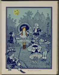 "Deves ser uma grande feiticeira", ilustração de "O maravilhoso Feiticeiro de Oz" de Lyman Frank Baum