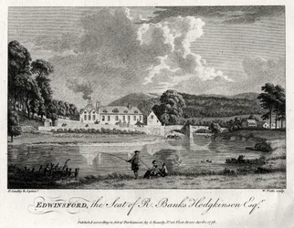 Edwinsford, sede de R Banks Hodgkinson Esq, Carmarthenshire, 1776
