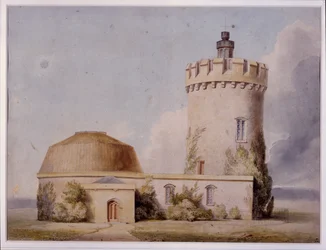 O Observatório e as Adições Propostas, c.1830 (aguarela no cartão)