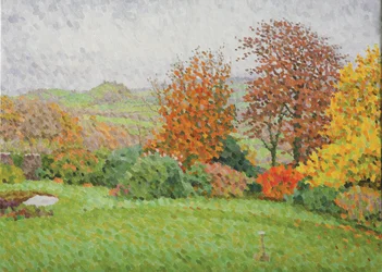 Paisagem de outono, chuva, 2007 (óleo sobre tela)